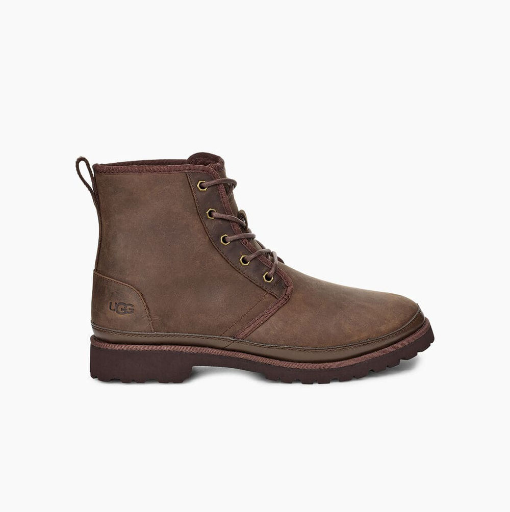 UGG Harkland Weather Brown Boots for Men (OGXC17543)